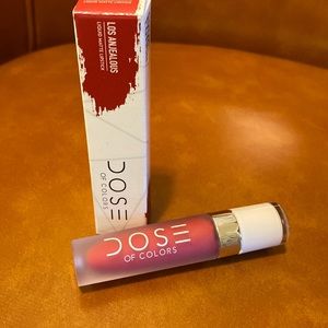 Dose of colors liquid matte lipstick. Color is “Los Anjealous”